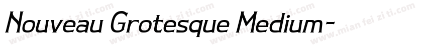 Nouveau Grotesque Medium字体转换